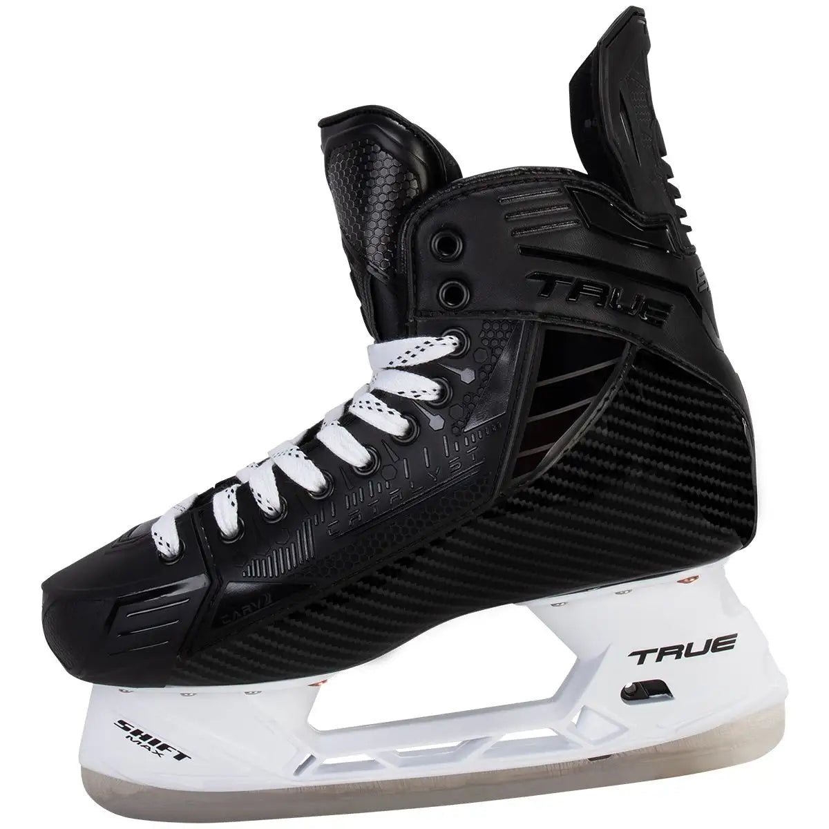 True Catalyst 5X4 Senior Ice Hockey Skates - Blackout