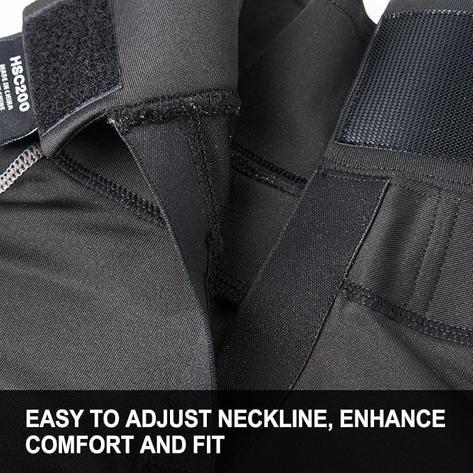 TronX Long Sleeve Senior Hockey Cut-Resistant Neck Guard Protect Base Layer Shirt