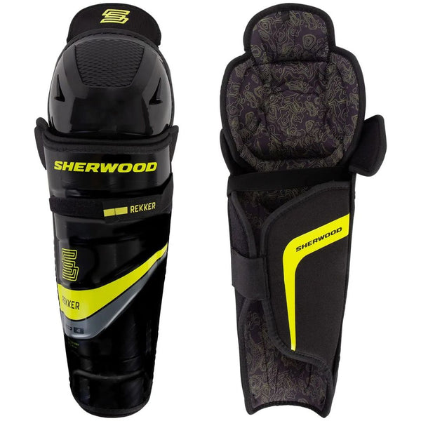 Sherwood Rekker Legend 4 Senior Hockey Shin Guards - HockeyTron.com
