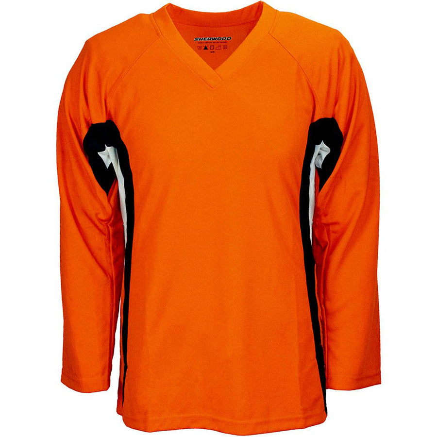 Sherwood SW200 Three Tone Team Hockey Jerseys - Orange