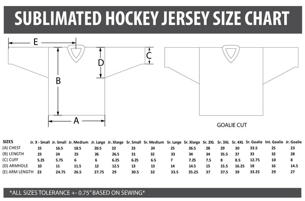Custom Sublimated Hockey Jerseys Reorder