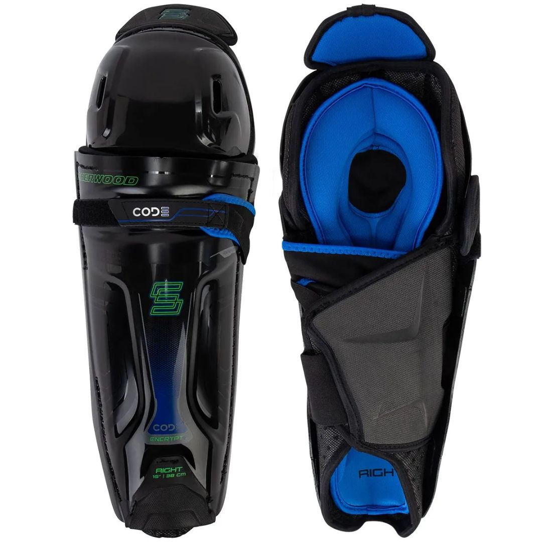 Sherwood Code Encrypt 2 Senior Hockey Shin Guards