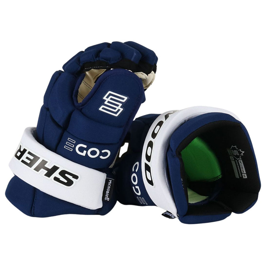 Sherwood Code NHL Team Stock Senior Hockey Gloves - Tampa Bay Lightning