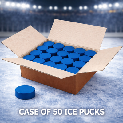 TronX Mite Blue Junior Ice Hockey Pucks (Case of 50)