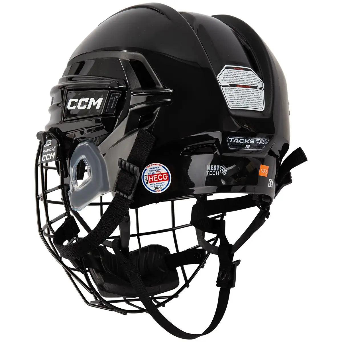 CCM Tacks 720 Senior Hockey Helmet Combo