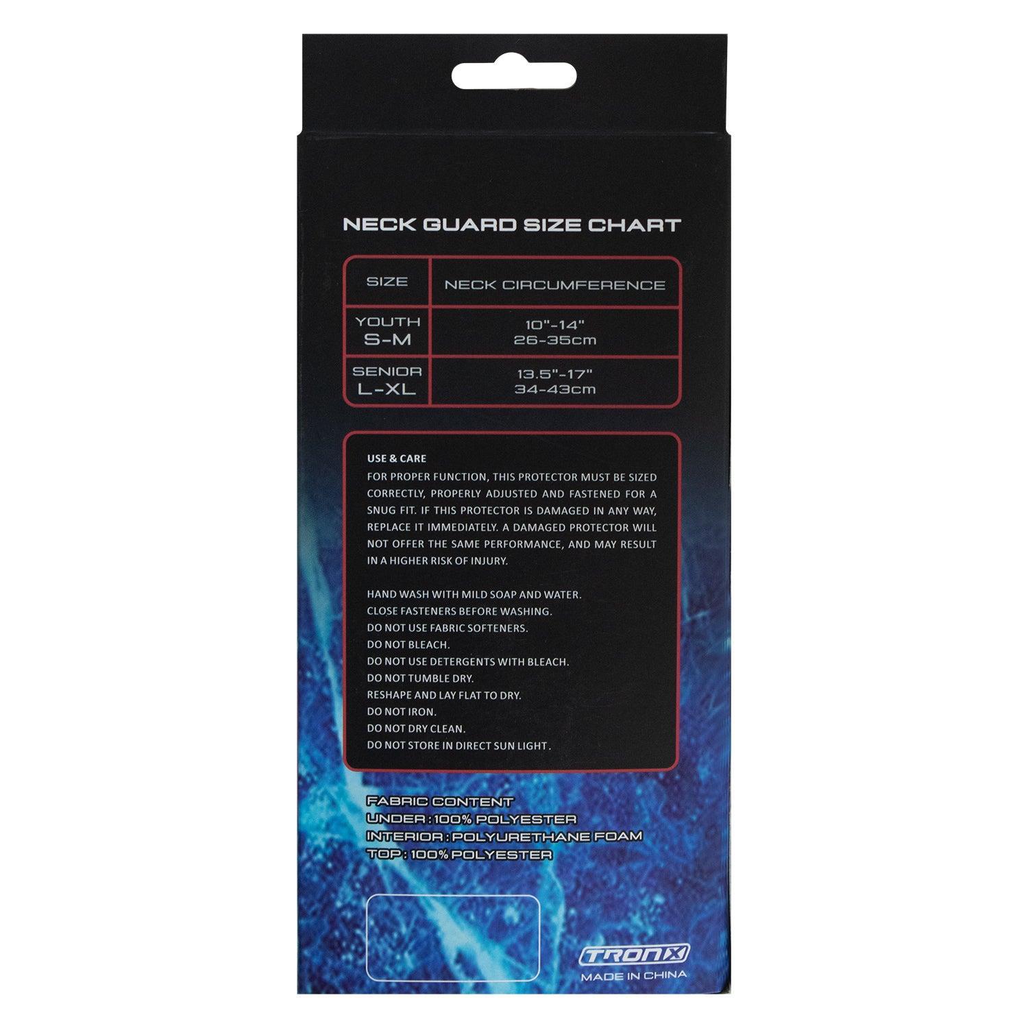 TronX Core Bibbed Hockey Neck Guard