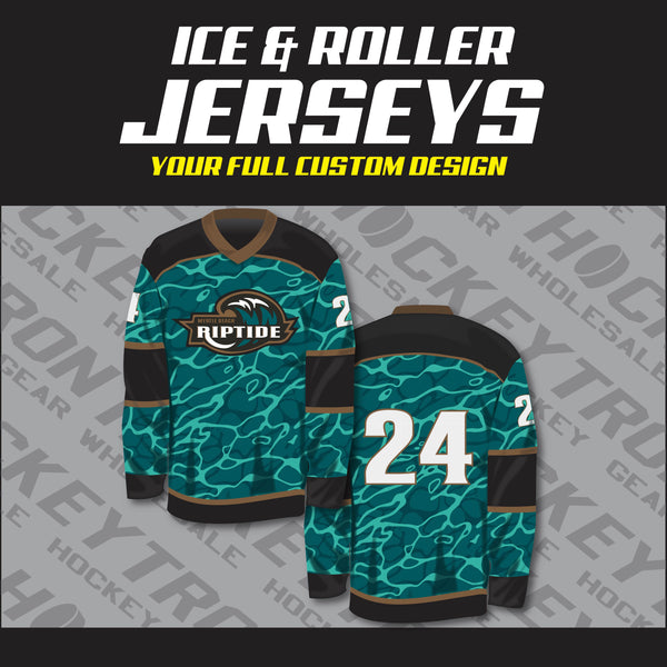 Custom Design Cheap Ice Hockey Referee Jersey Sublimation Hockey