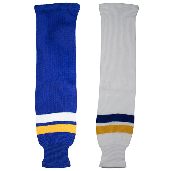St. Louis Blues Knit Hockey Socks (TronX SK200) Royal / 28 Inch