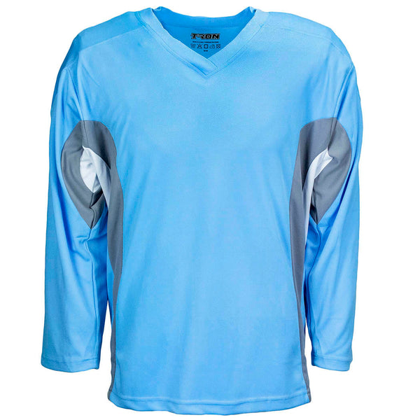 TronX DJ80 Practice Hockey Jersey - Sky Blue Sky Blue / SR Goalie Cut