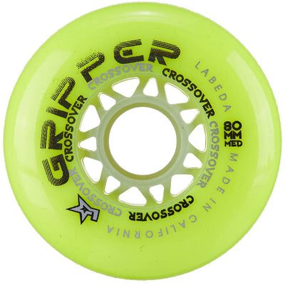 Labeda Gripper Yellow Outdoor Roller Hockey Wheels (80A)