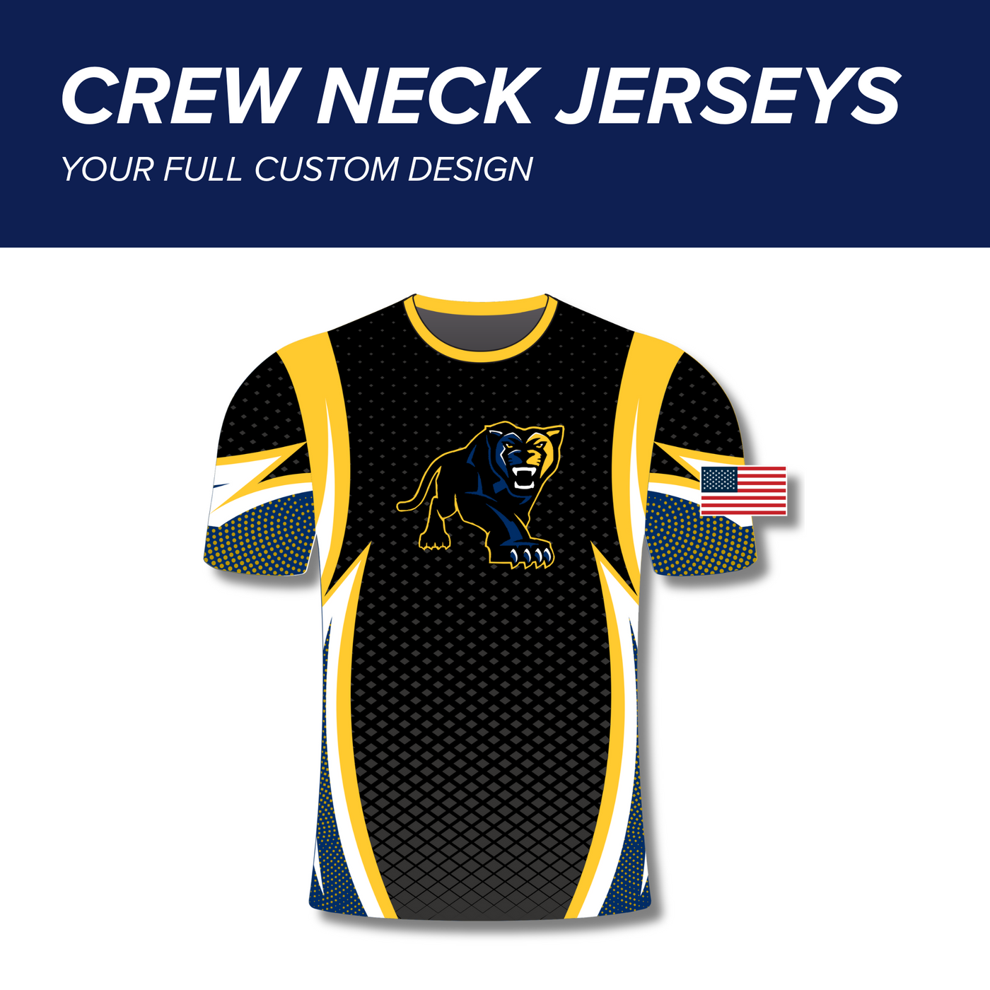 Crew Neck Jerseys - Your Design