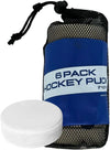 TronX White Ice Hockey Goalie Trainer Pucks - 6 Pack