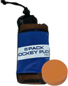 TronX Orange Weighted Ice Hockey Training Pucks - 6 Pack