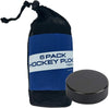 TronX Official Regulation Ice Hockey Pucks - 6 Pack