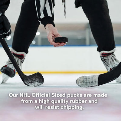 TronX Official Regulation Case of 100 Ice Hockey Pucks
