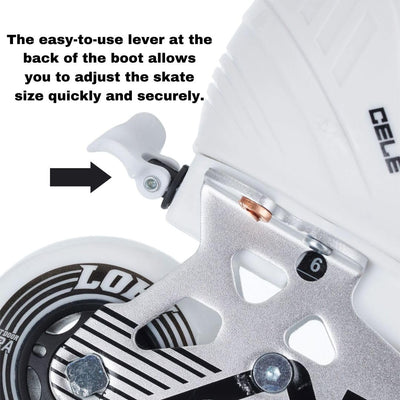 Alkali Cele Adjustable Senior Roller Hockey Skates