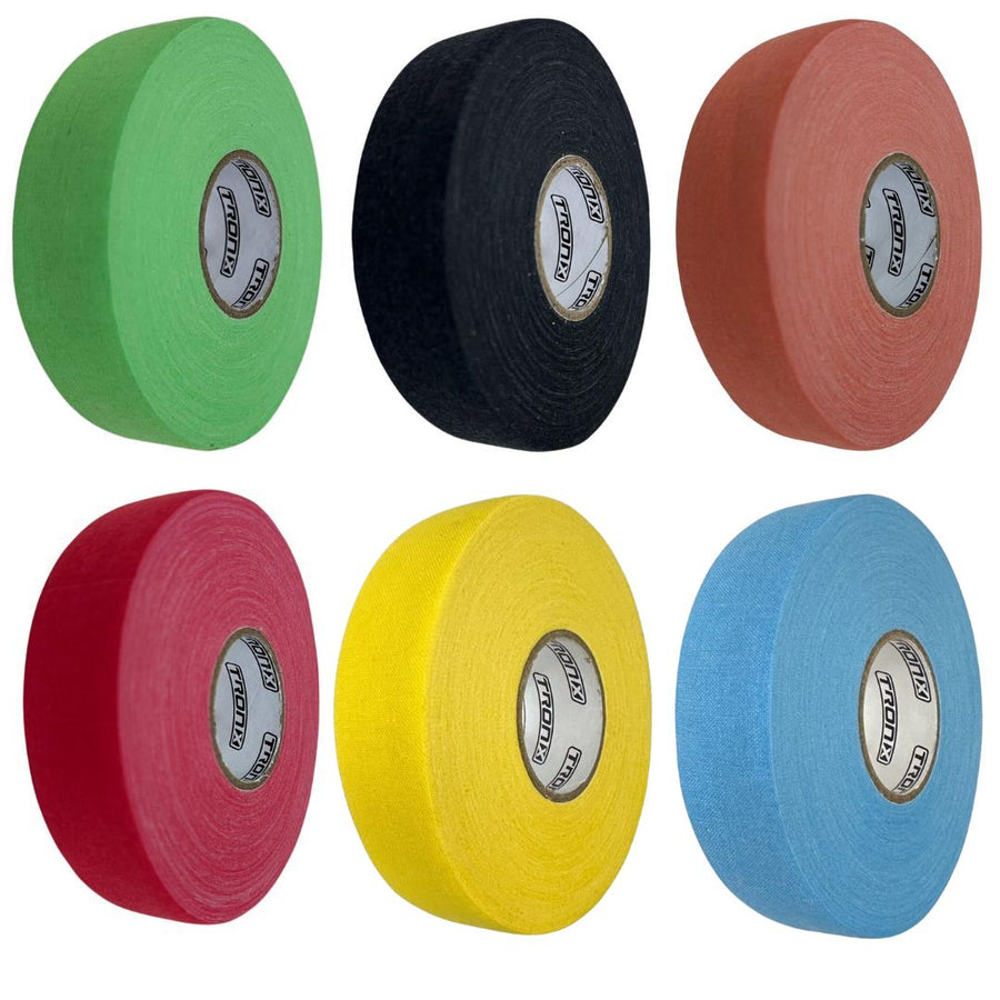 TronX Cloth Hockey Tape Assorted Colors (1 inch x 28 yards)