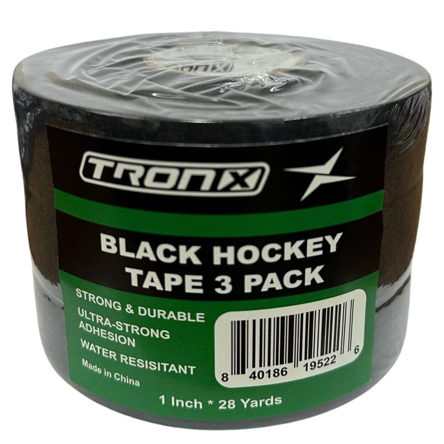 TronX Black Cloth Hockey Tape (3 Pack)