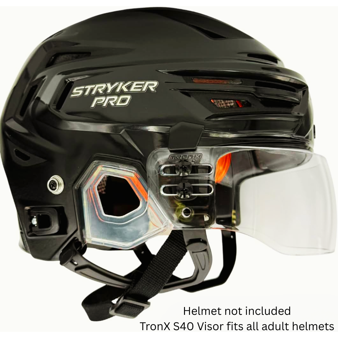 TronX S40 Anti-Scratch/Anti-Fog Hockey Helmet Visor