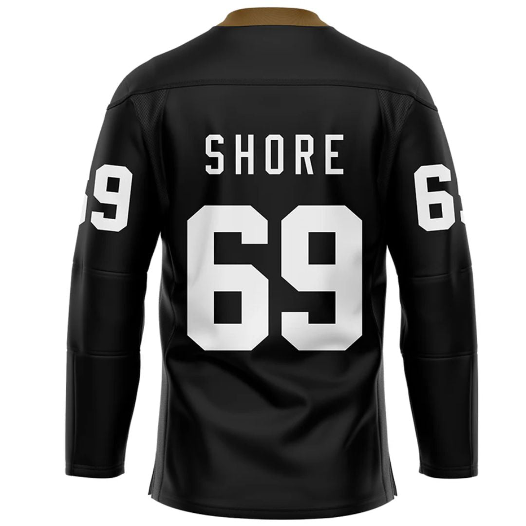 TronX Bulldogs Black Shore Fan Adult Hockey Jerseys