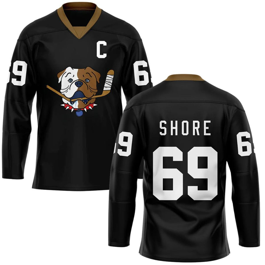 TronX Bulldogs Black Shore Fan Adult Hockey Jerseys