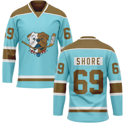 TronX Sudbury Blueberry Bulldogs Shore Blue Hockey Jerseys