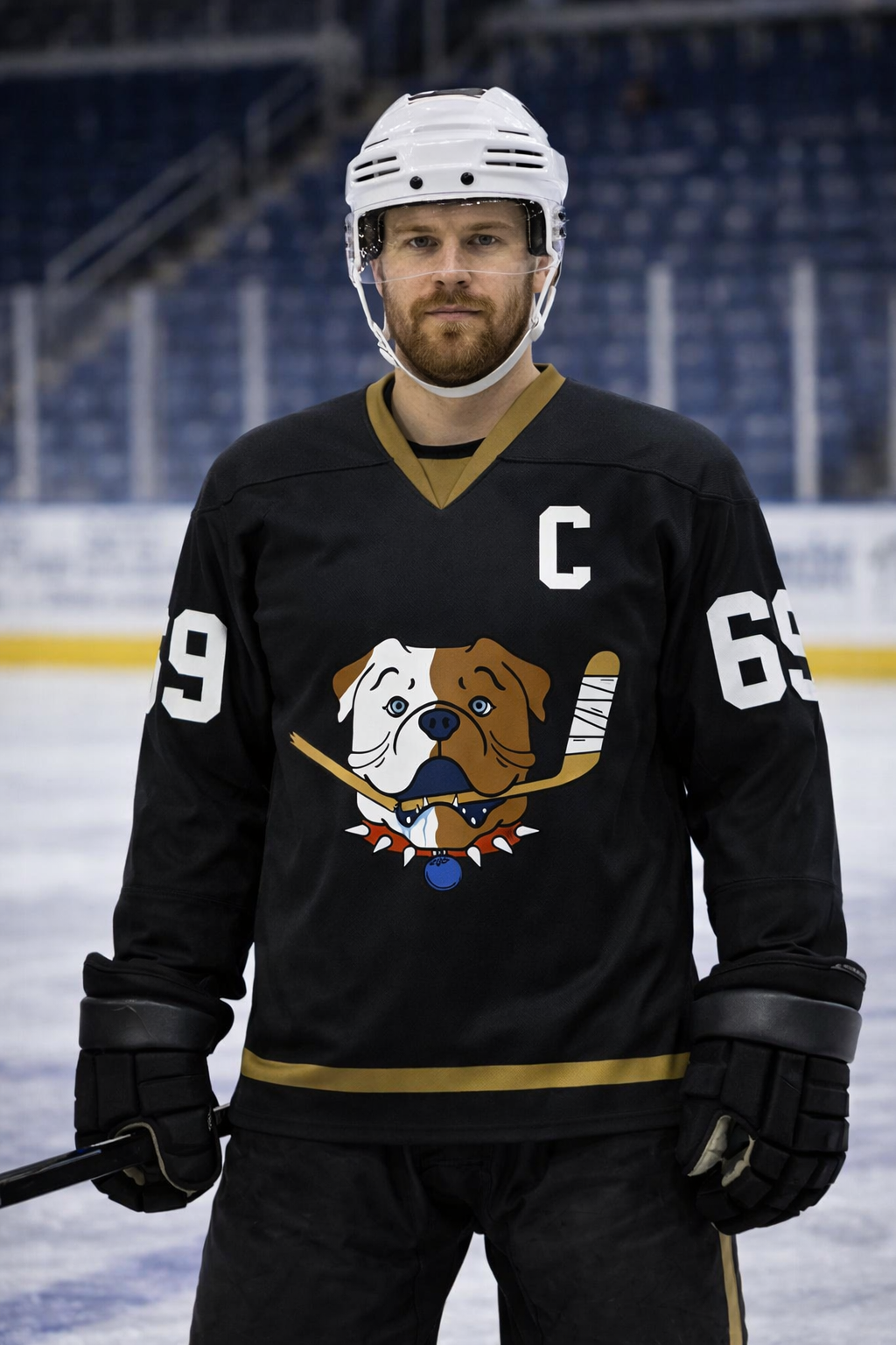 TronX Bulldogs Black Shore Fan Adult Hockey Jerseys