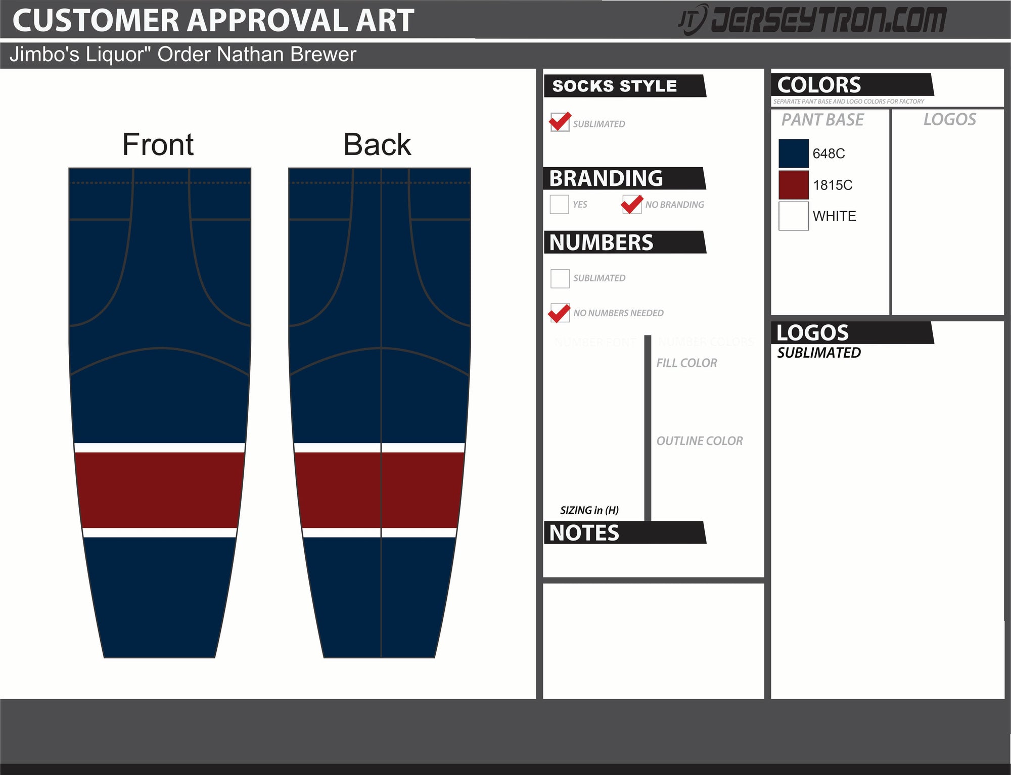 Jimbo's Liquor Dark Socks