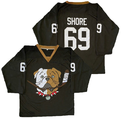 TronX Bulldogs Black Shore Fan Adult Hockey Jerseys (Old Version)