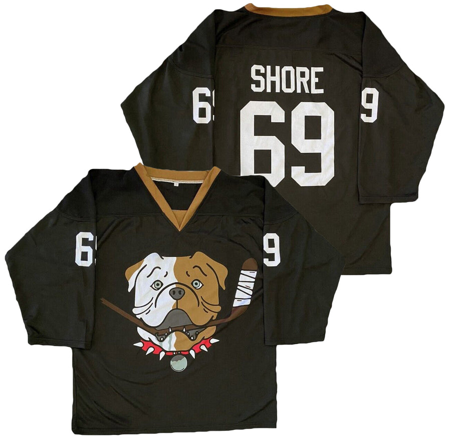 TronX Bulldogs Black Shore Fan Adult Hockey Jerseys (Old Version)