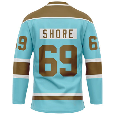 TronX Sudbury Blueberry Bulldogs Shore Blue Hockey Jerseys