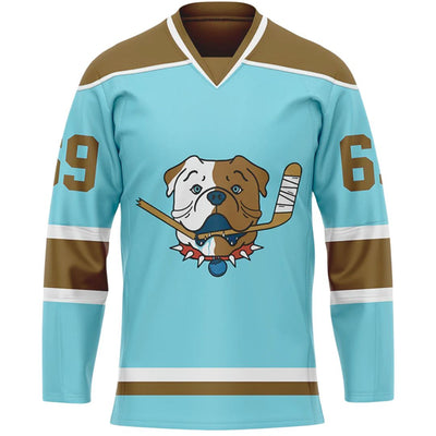 TronX Sudbury Blueberry Bulldogs Shore Blue Hockey Jerseys