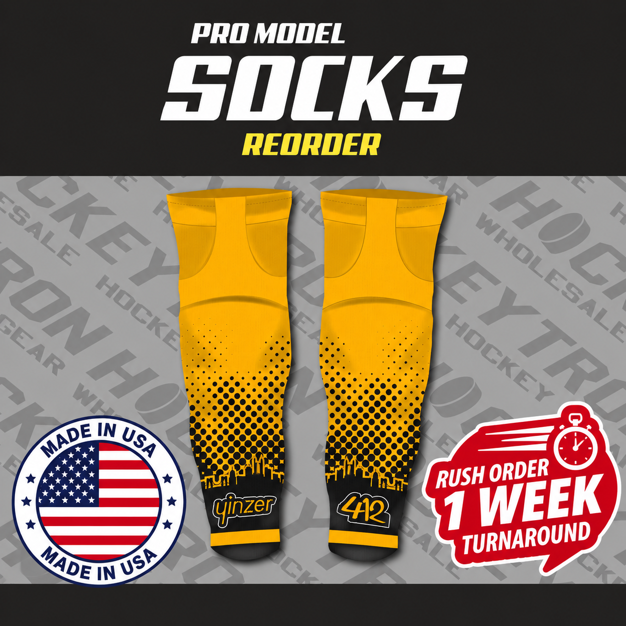 Made in USA Sublimated Sock - Reorder