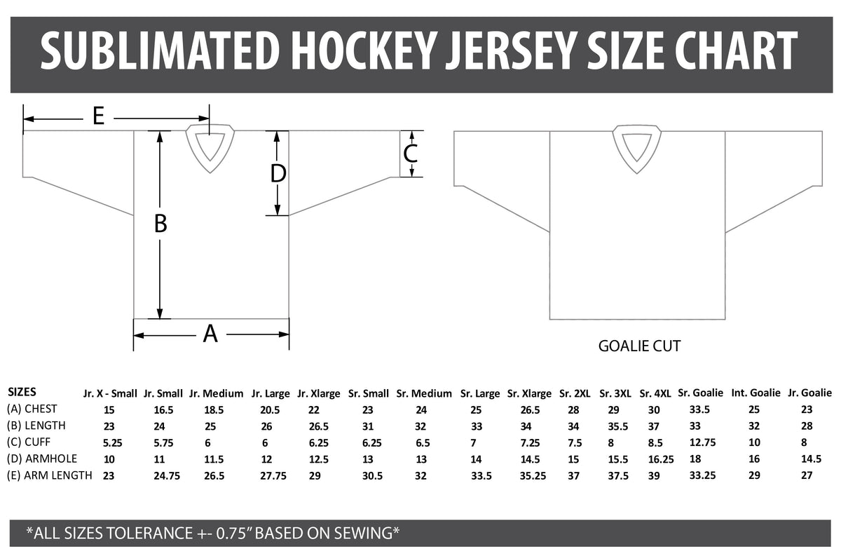 Custom Sublimated Hockey Jersey - Your Design - HockeyTron.com