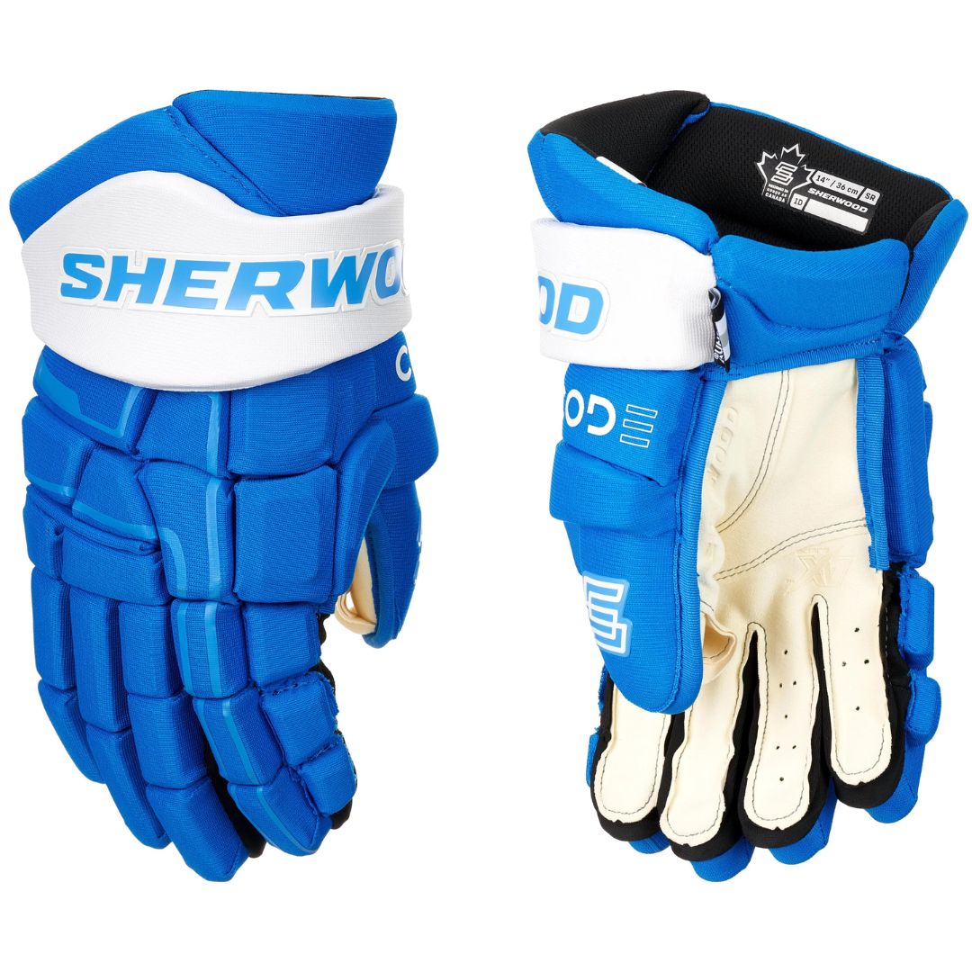 eishockey handschuhe sherwood Sherwood Code NHL Team Stock Senior Hockey Gloves