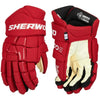 Sherwood Code NHL Team Stock Senior Hockey Gloves - Detroit Red Wings