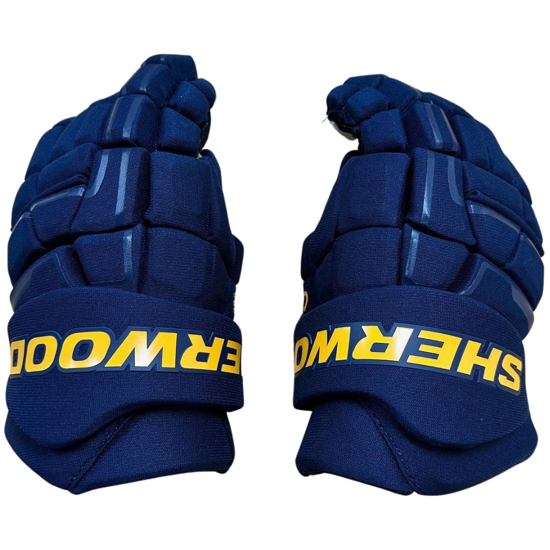 Sherwood Code NHL Team Stock Senior Hockey Gloves - St Louis Blues