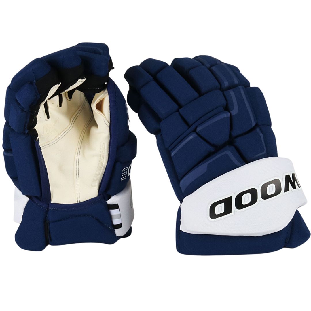 Sherwood Code NHL Team Stock Senior Hockey Gloves - Tampa Bay Lightning