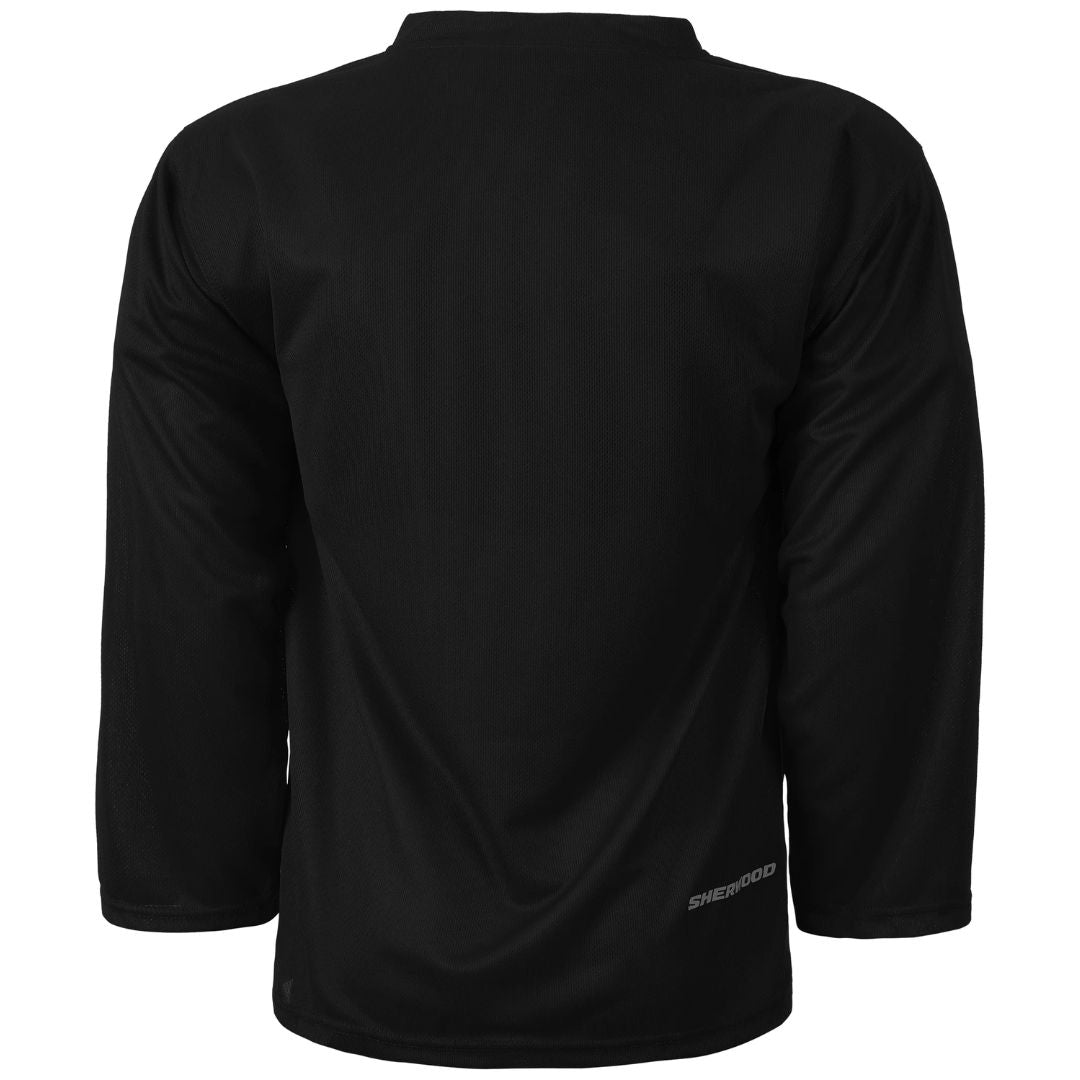 Sherwood SW100 Solid Color Practice Hockey Jerseys Black