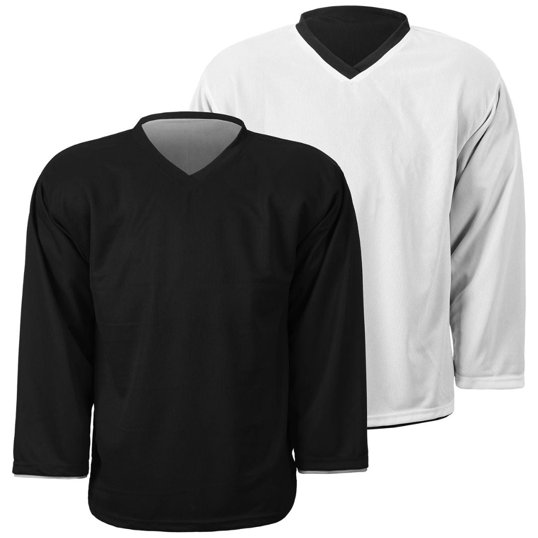 Sherwood SW300 Reversible Hockey Practice Jerseys - Black/White