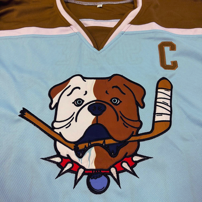 TronX Bulldogs Shore Stitched Embroidery Adult Hockey Jerseys