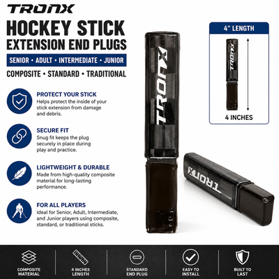 TronX Composite Hockey Stick End Plug Extension