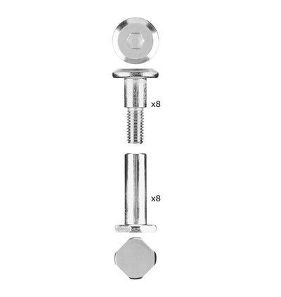 Alkali Universal Extender 6mm Square Roller Hockey Skate Axle Kit (8 Pack)