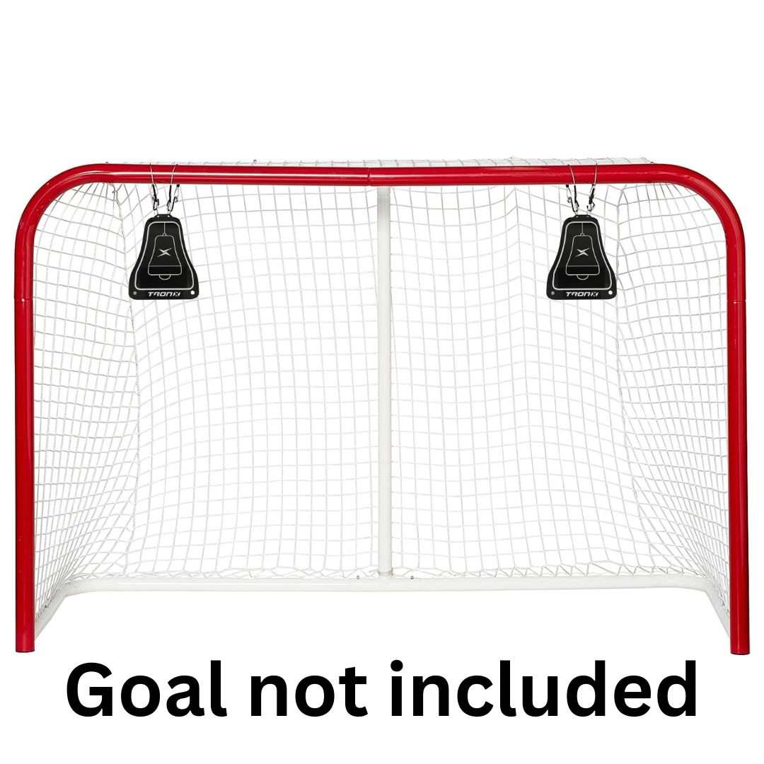 TronX Large Metal Bell Hockey Shooting Targets (2 Pack)