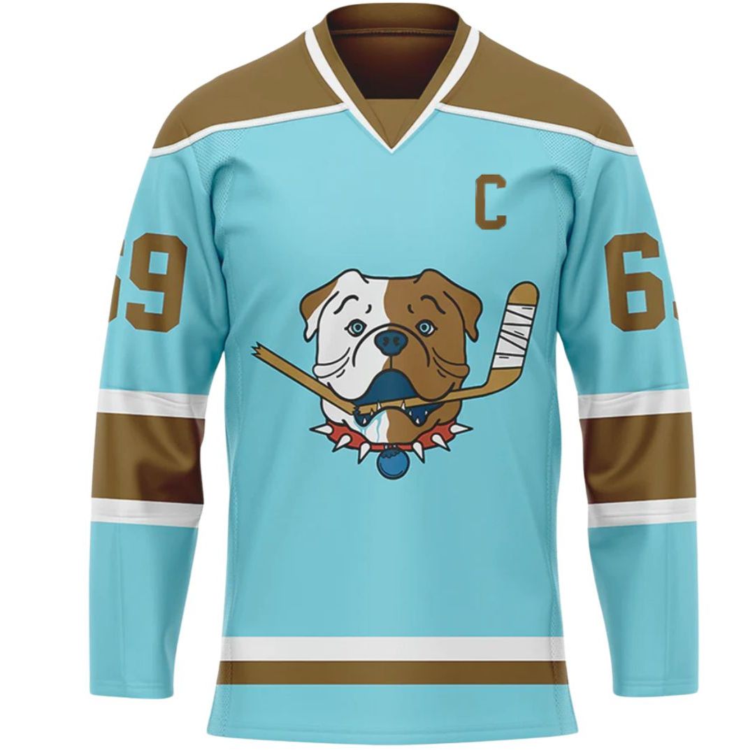 TronX Bulldogs Blue Shore Fan Adult Hockey Jerseys