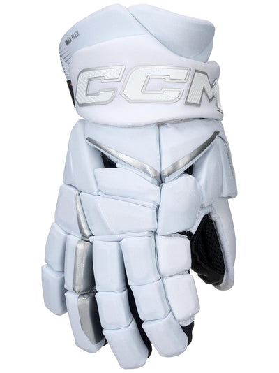 CCM Jetspeed FT8 Pro White LE Senior Hockey Gloves