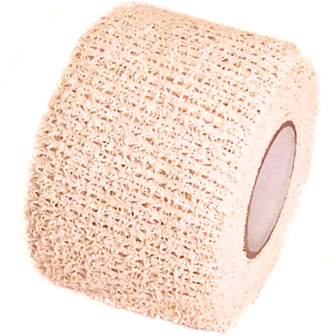 Nastro Adesivo Per Impugnature Da Hockey - 2 Confezioni Da 2,5 Cm X 25 M - Poliestere-Cotone Bianco - Antiscivolo E Assorbente Per Bastoni, Tennis, Badminton