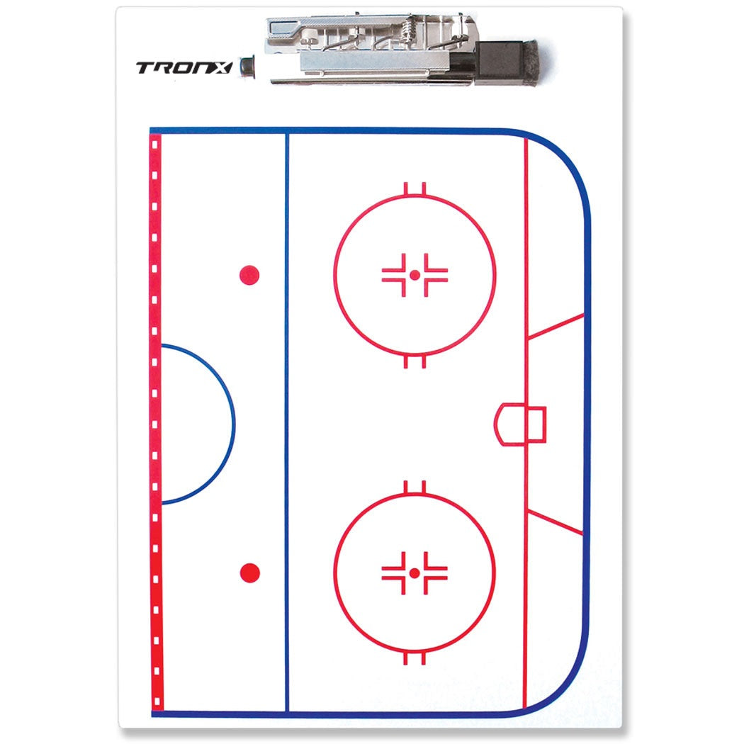 TronX Hockey Dry Erase Coaches Clipboard - 9" x 13"