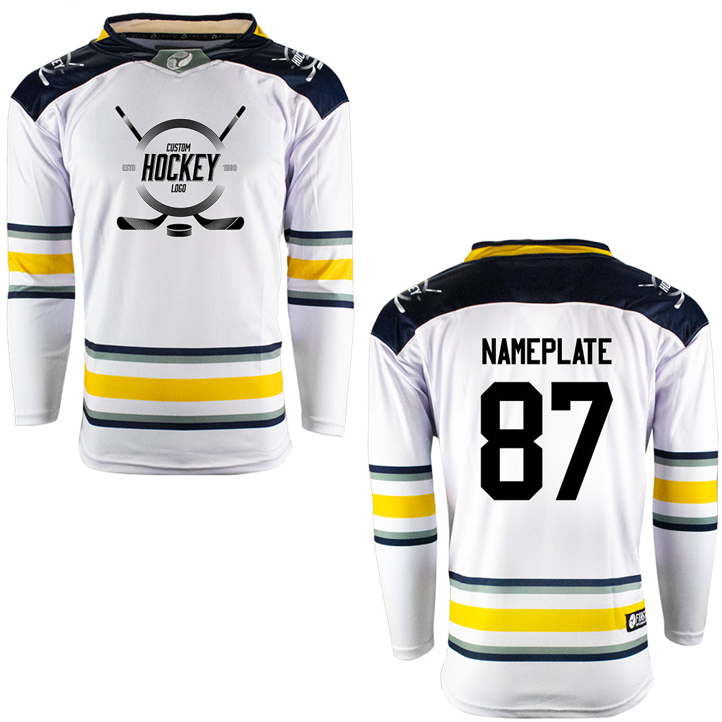 New Official NHL Buffalo Sabres Adult Size Hockey Jersey Stitched On Logo  New