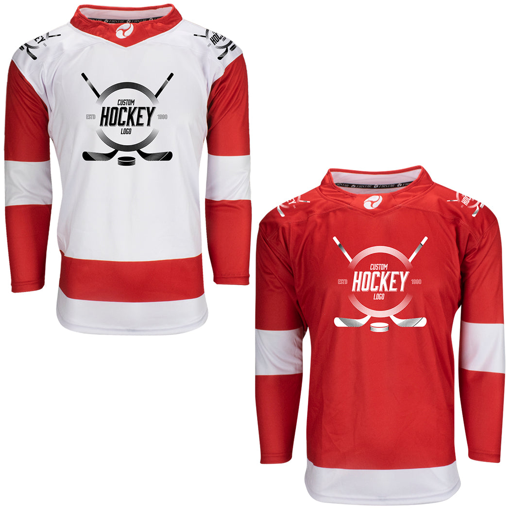 FIRSTAR Detroit Gamewear Hockey Jersey (Red - X-Large - X-Large)